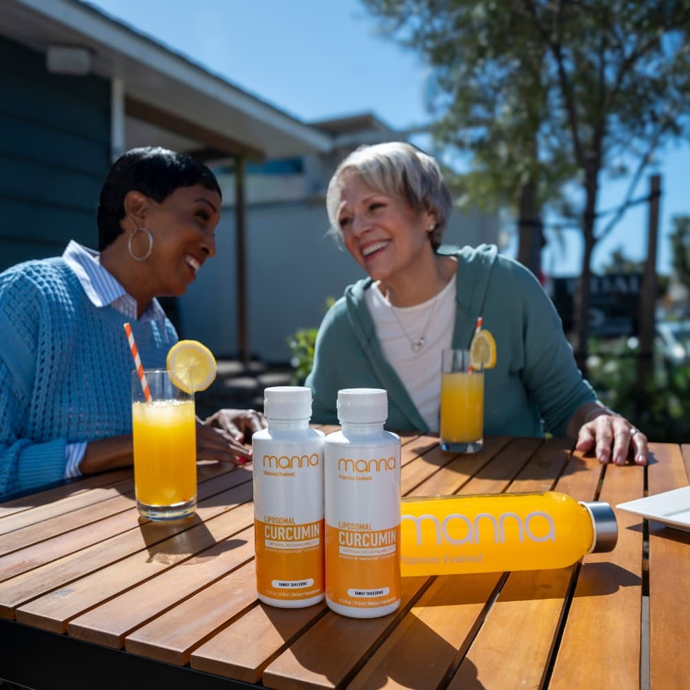 Manna Vitamins Evolved Liposomal Liquid Curcumin for Advanced Absorption Best Turmeric Supplement for Daily Joint & Immune Health Support - Vegan, Non-GMO, 95% Curcuminoids