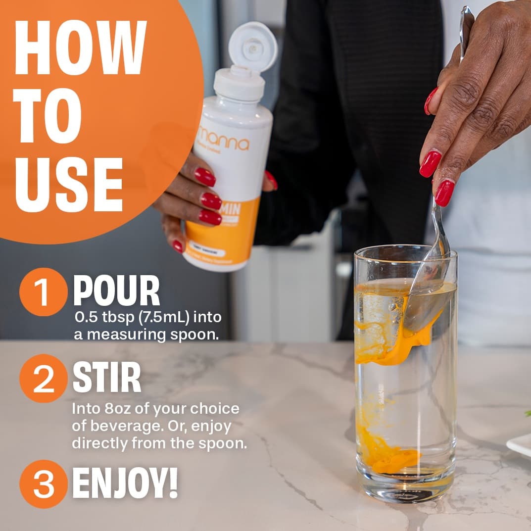 Manna Vitamins Evolved Liposomal Liquid Curcumin for Advanced Absorption Best Turmeric Supplement for Daily Joint & Immune Health Support - Vegan, Non-GMO, 95% Curcuminoids